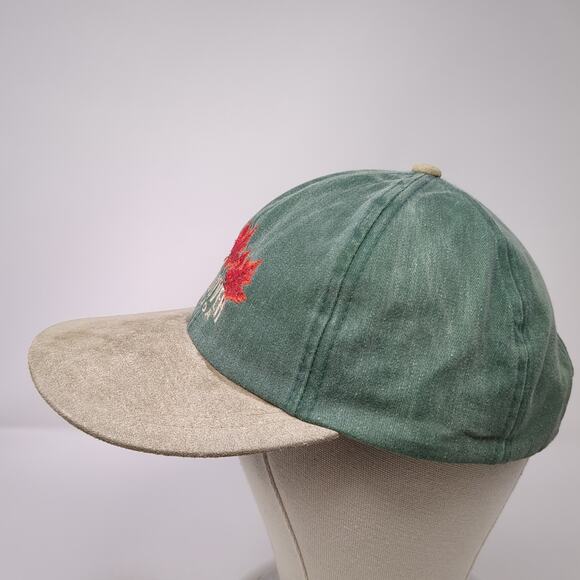 Vancouver Canada Slideback Hat Green Large Embroidered Colorblock - Picture 3 of 11